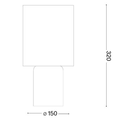 Ideal Lux - Stolná lampa KALI 1xE14/40W/230V krémová