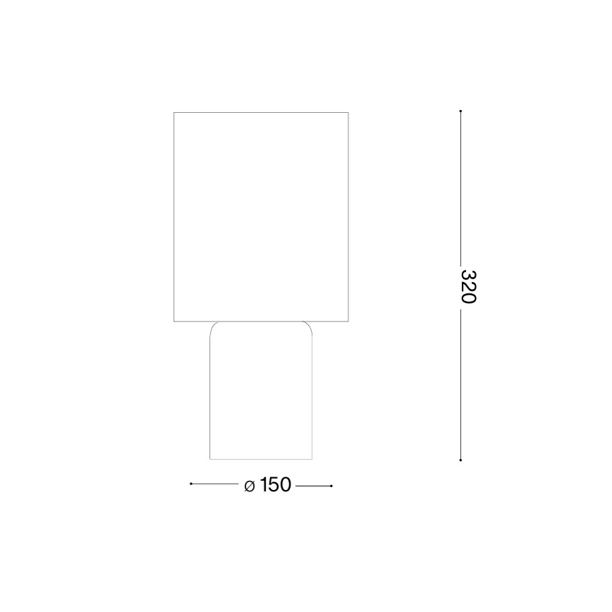 Ideal Lux - Stolná lampa KALI 1xE14/40W/230V krémová