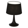 Ideal Lux - Stolná lampa LONDON 1xE27/60W/230V čierna