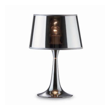 Ideal Lux - Stolná lampa LONDON 1xE27/60W/230V lesklý chróm