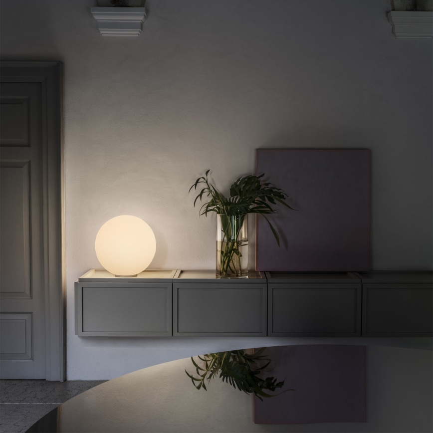 Ideal Lux - Stolná lampa MAPA 1xE27/42W/230V pr. 20 cm biela