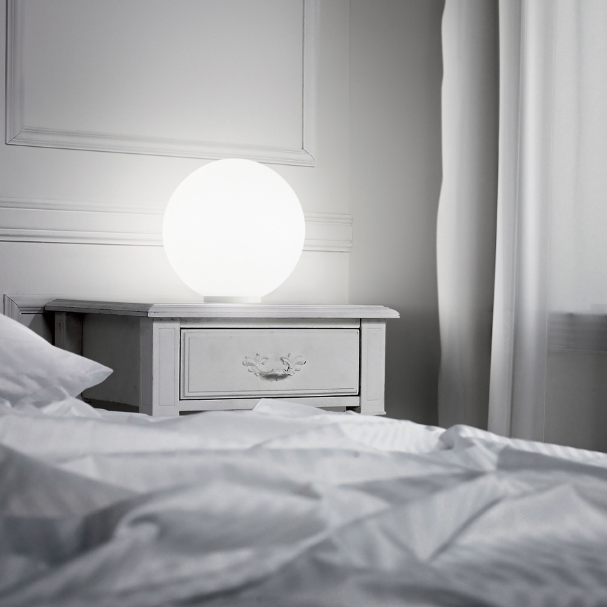 Ideal Lux - Stolná lampa MAPA 1xE27/42W/230V pr. 20 cm biela