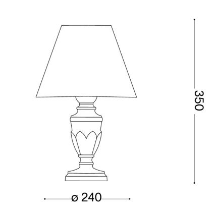 Ideal Lux - Stolová lampa FIRENZE 1xE14/40W/230V zlatá