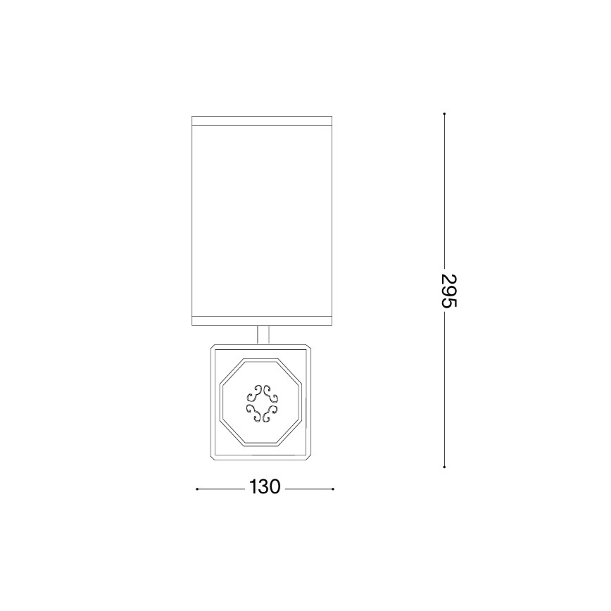 Ideal Lux - Stolová lampa KALI 1xE14/40W/230V biela/sivá