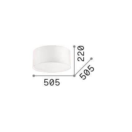Ideal Lux - Stropné svietidlo 3xE27/60W/230V