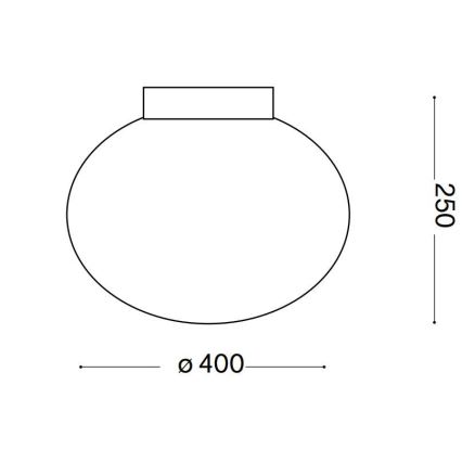 Ideal Lux - Stropné svietidlo CANDY 1xE27/42W/230V pr. 40 cm biela