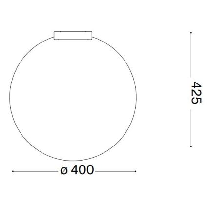 Ideal Lux - Stropné svietidlo CARTA 1xE27/25W/230V pr. 40 cm biela