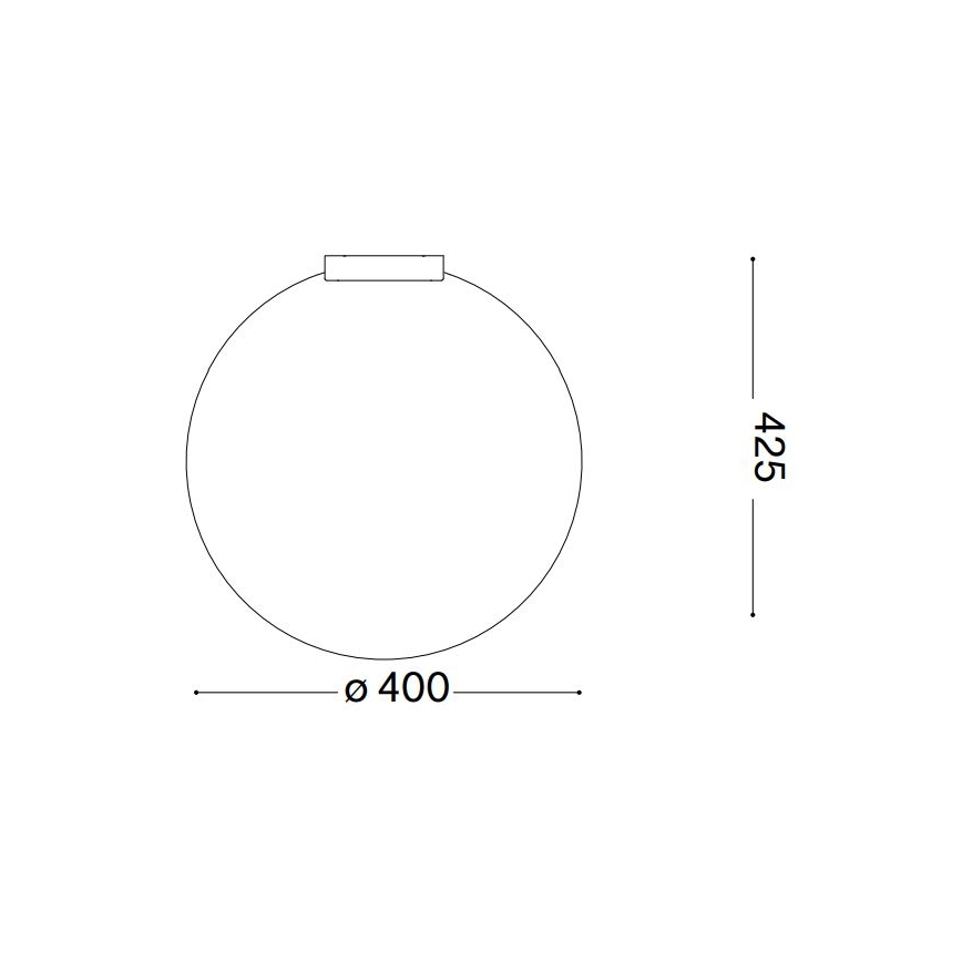 Ideal Lux - Stropné svietidlo CARTA 1xE27/25W/230V pr. 40 cm biela