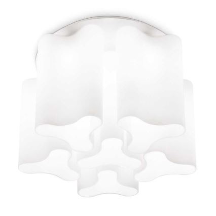 Ideal Lux - Stropné svietidlo COMPO 6xE27/52W/230V pr. 56 cm biela