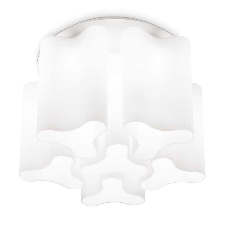 Ideal Lux - Stropné svietidlo COMPO 6xE27/52W/230V pr. 56 cm biela