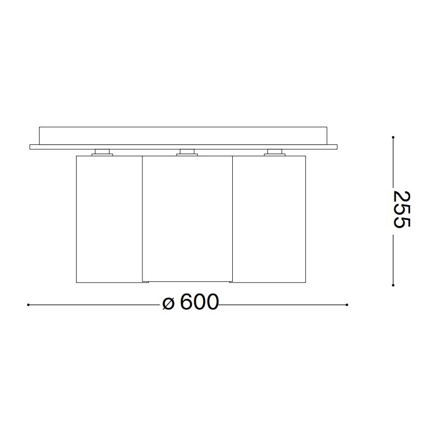 Ideal Lux - Stropné svietidlo DAISY 6xE27/52W/230V pr. 60 cm zlatá/biela