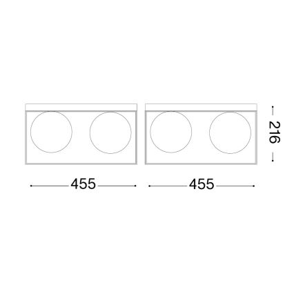 Ideal Lux - Stropné svietidlo LINGOTTO 4xE14/40W/230V