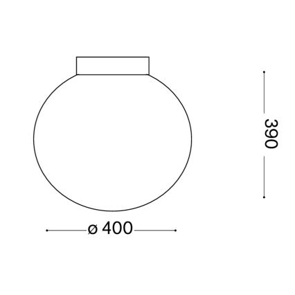 Ideal Lux - Stropné svietidlo MAPA 1xE27/60W/230V 400 mm