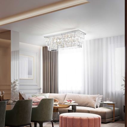 Ideal Lux - Stropné svietidlo MARTINEZ 8xE14/40W/230V