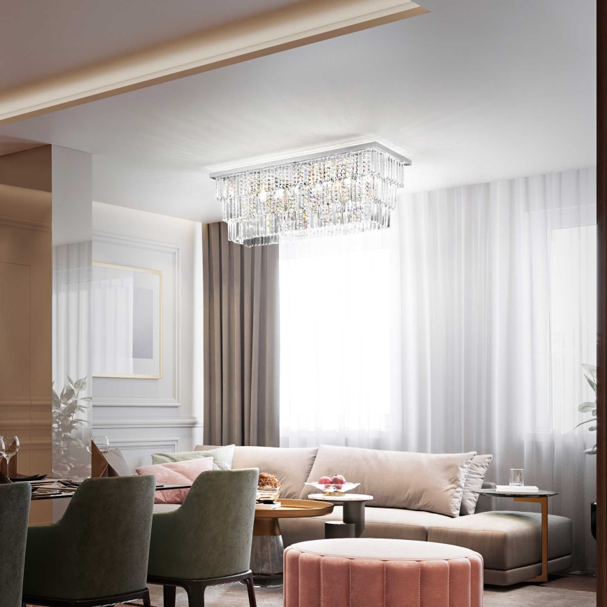 Ideal Lux - Stropné svietidlo MARTINEZ 8xE14/40W/230V