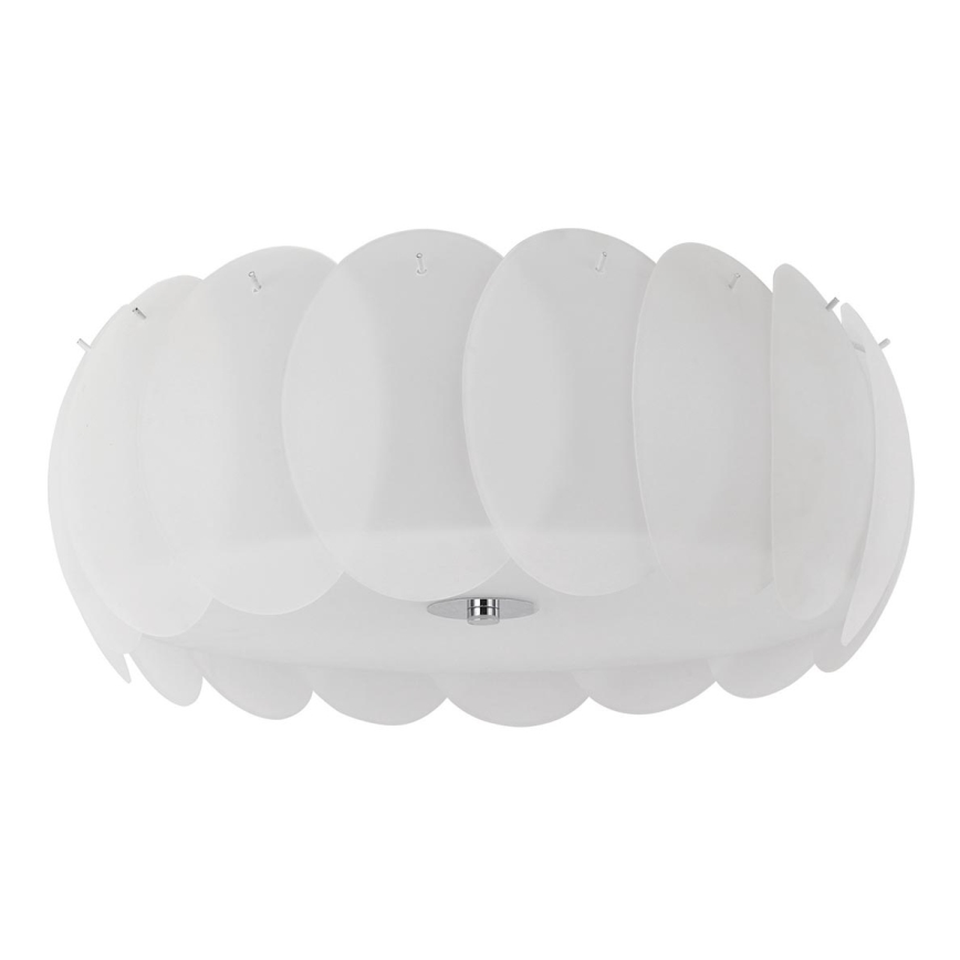Ideal Lux - Stropné svietidlo OVALINO 8xE27/60W/230V priemer 53,5 cm biela