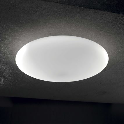 Ideal Lux - Stropné svietidlo SMARTIES 1xE27/42W/230V pr. 33 cm biele