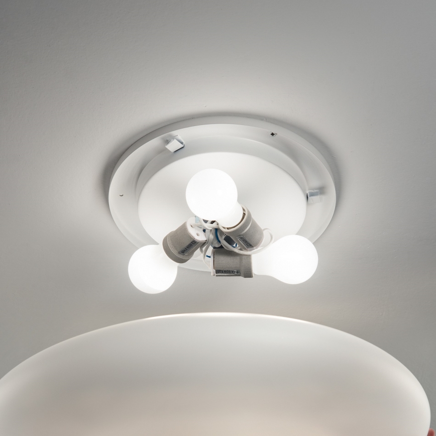 Ideal Lux - Stropné svietidlo SMARTIES 3xE27/42W/230V pr. 50 cm biela