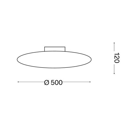 Ideal Lux - Stropné svietidlo SMARTIES 3xE27/42W/230V pr. 50 cm biela