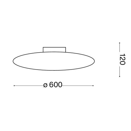 Ideal Lux - Stropné svietidlo SMARTIES 3xE27/42W/230V pr. 60 cm biela