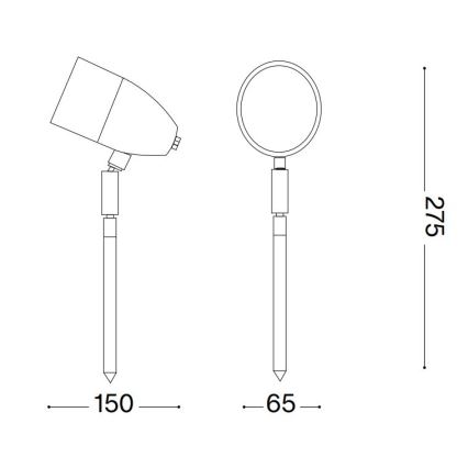 Ideal Lux - Vonkajšia lampa INSIDE 1xG9/15W/230V 27,5 cm IP54 hnedá