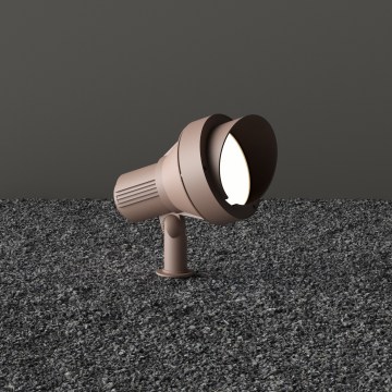 Ideal Lux - Vonkajšia lampa TERRA 1xGU10/28W/230V IP65 hnedá