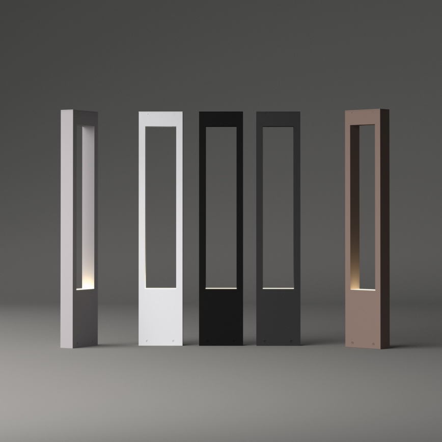 Ideal Lux - Vonkajšia lampa VEGA 1xG9/15W/230V 80 cm IP44 hnedá