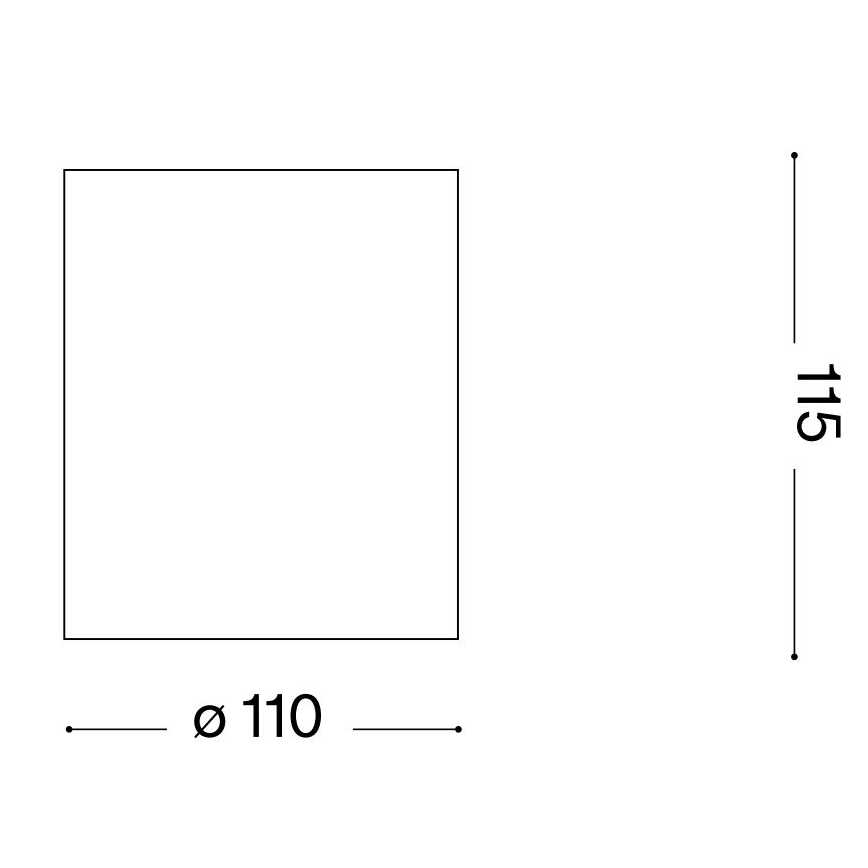 Ideal Lux - Vonkajšie bodové svietidlo GUN 1xGU10/28W/230V IP44 čierne