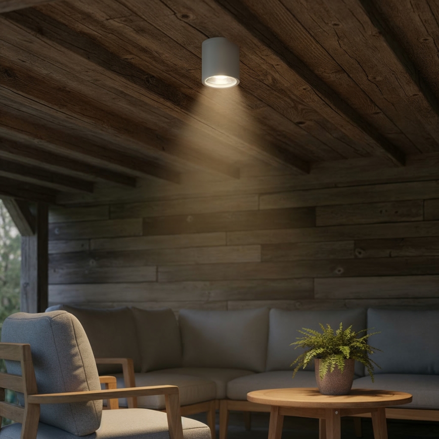 Ideal Lux - Vonkajšie bodové svietidlo GUN 1xGU10/28W/230V IP55 šedé