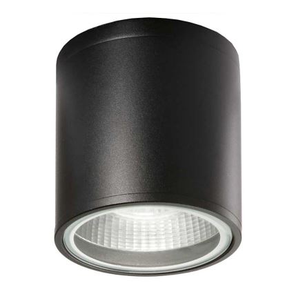 Ideal Lux - Vonkajšie bodové svietidlo GUN 1xGU10/28W/230V pr. 11 cm IP55 čierna