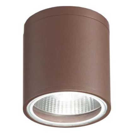 Ideal Lux - Vonkajšie bodové svietidlo GUN 1xGU10/28W/230V, priemer 11 cm, IP55, hnedá