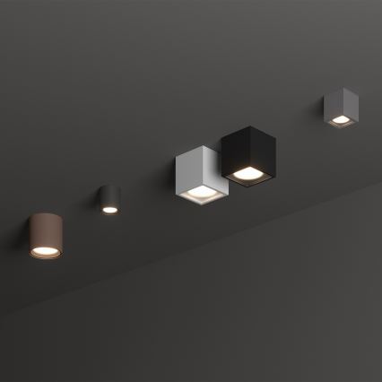 Ideal Lux - Vonkajšie bodové svietidlo TECHO 1xGU10/20W/230V 15x15 cm IP54 biela