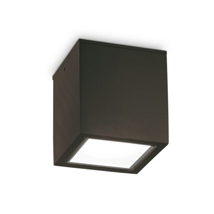 Ideal Lux - Vonkajšie bodové svietidlo TECHO 1xGU10/20W/230V 15x15 cm IP54 čierne