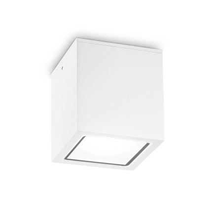 Ideal Lux - Vonkajšie bodové svietidlo TECHO 1xGU10/20W/230V 9x9 cm IP54 biela