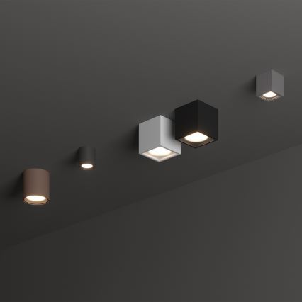 Ideal Lux - Vonkajšie bodové svietidlo TECHO 1xGU10/20W/230V 9x9 cm IP54 biela