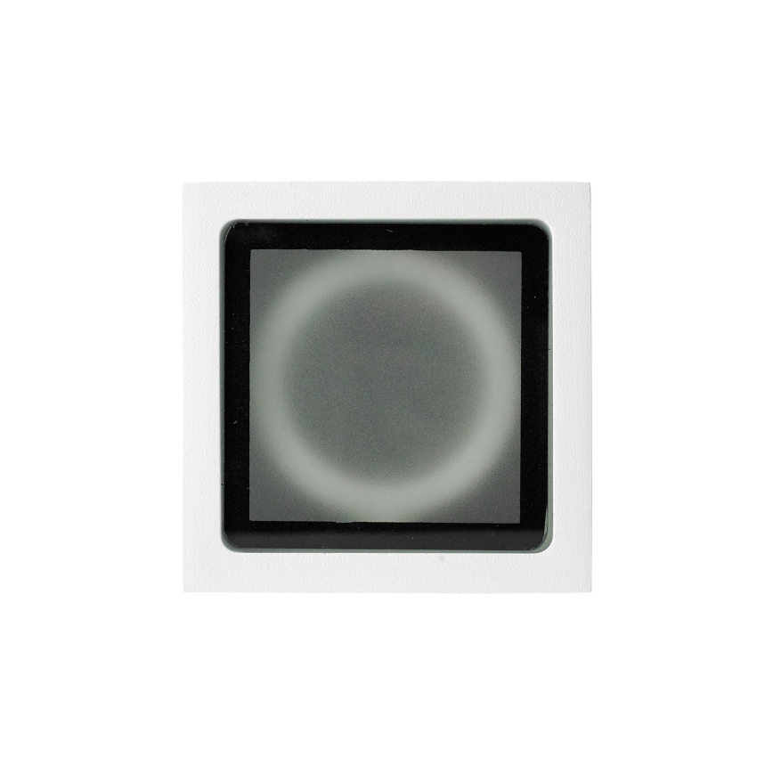 Ideal Lux - Vonkajšie bodové svietidlo TECHO 1xGU10/20W/230V 9x9 cm IP54 biela