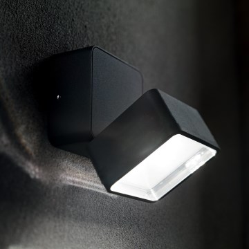 Ideal Lux - Vonkajšie LED nástenné svietidlo OMEGA LED/7W/230V CRI 90 IP54 hnedá