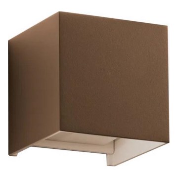 Ideal Lux - vonkajšie nástenné LED svietidlo ATOM LED/12W/230V CRI 90 IP54 hnedá