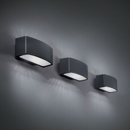 Ideal Lux - Vonkajšie nástenné svietidlo ANDROMEDA 1xE27/60W/230V IP55 antracit