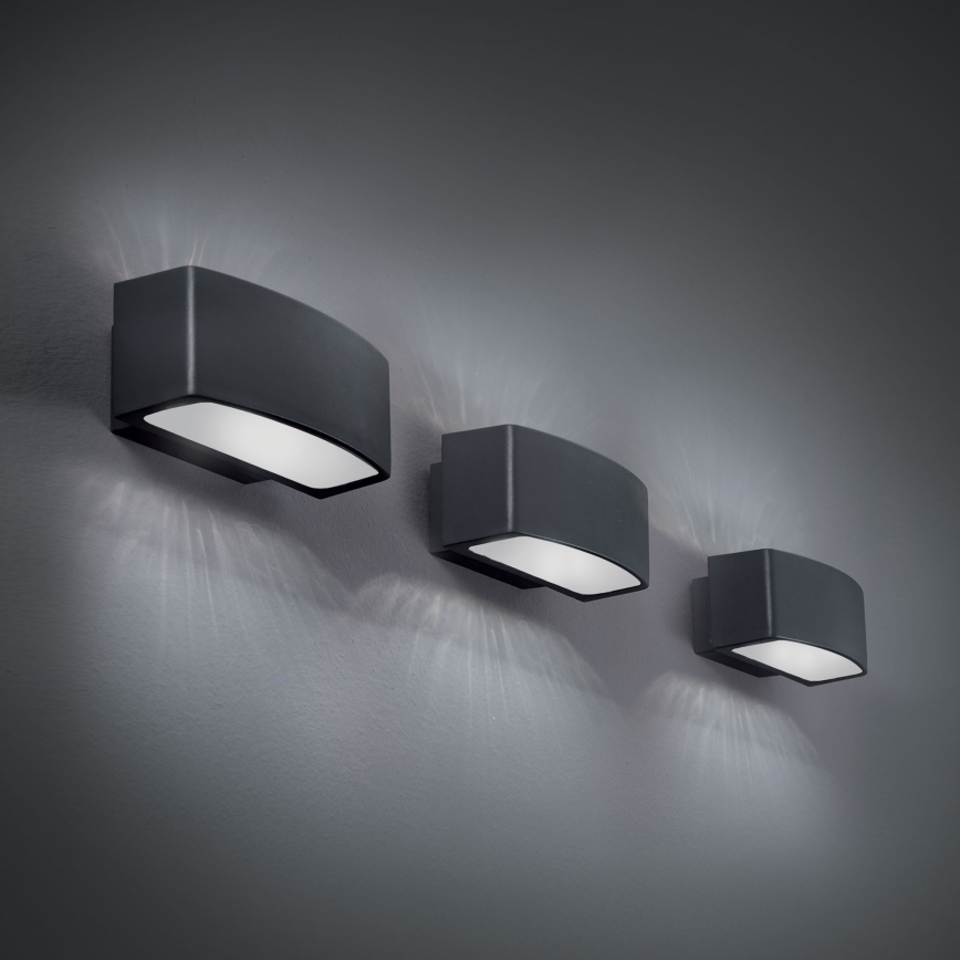 Ideal Lux - Vonkajšie nástenné svietidlo ANDROMEDA 1xE27/60W/230V IP55 antracit