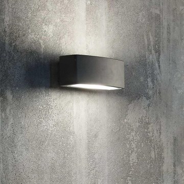 Ideal Lux - Vonkajšie nástenné svietidlo ANDROMEDA 1xE27/60W/230V IP55 čierna