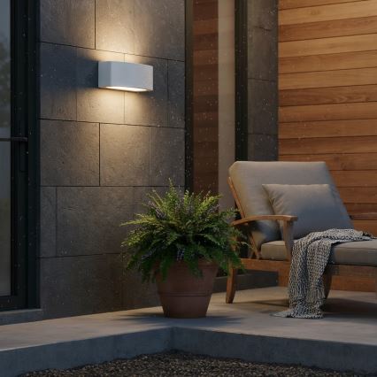 Ideal Lux - Vonkajšie nástenné svietidlo ANDROMEDA 1xE27/60W/230V IP55 šedá