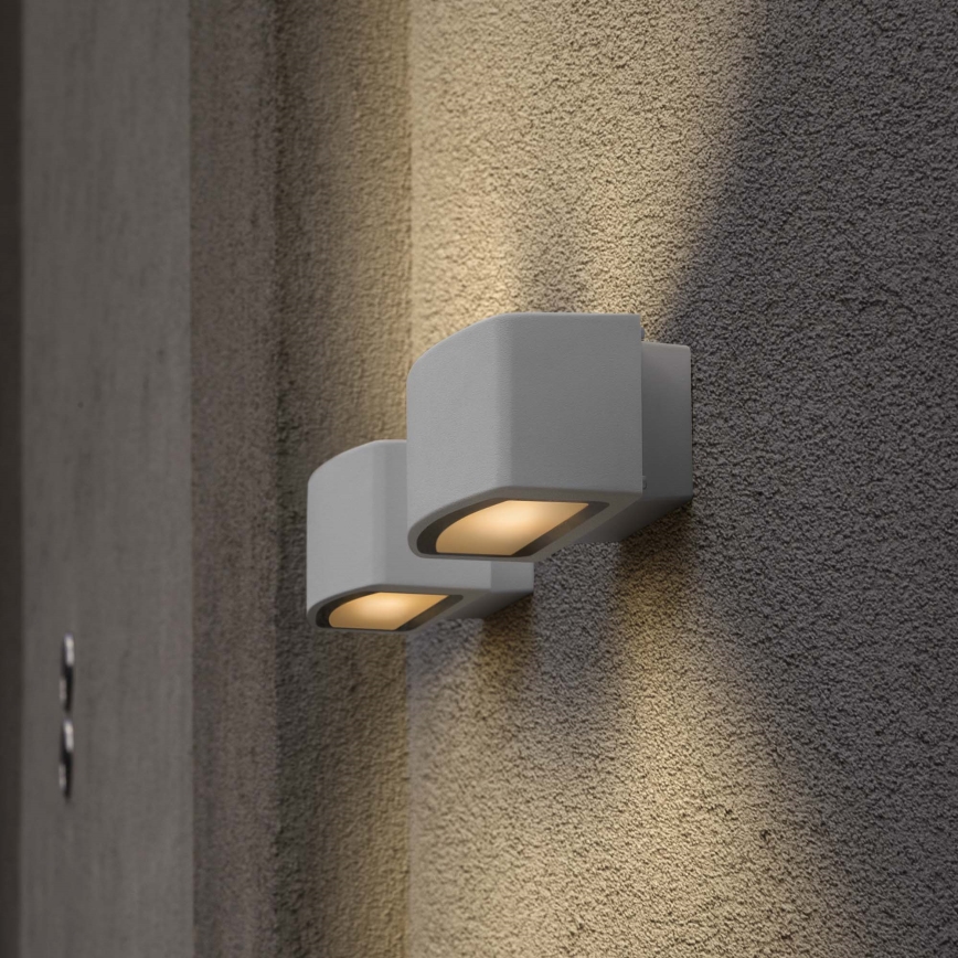 Ideal Lux - Vonkajšie nástenné svietidlo ANDROMEDA 1xE27/60W/230V IP55 šedá