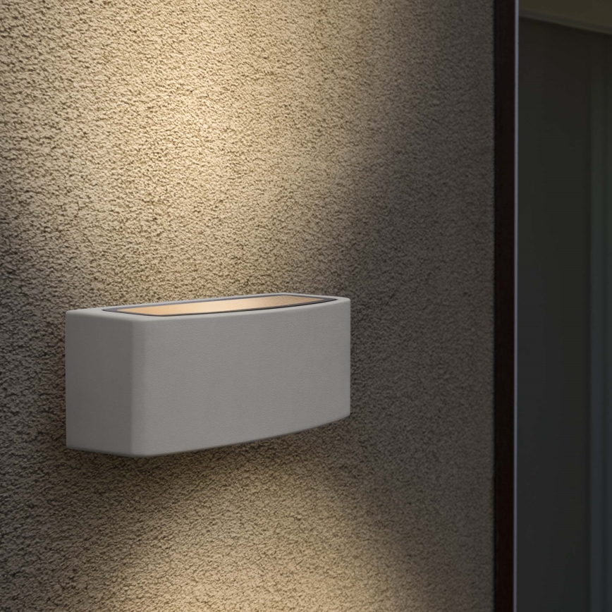 Ideal Lux - Vonkajšie nástenné svietidlo ANDROMEDA 1xE27/60W/230V IP55 šedá