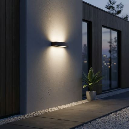 Ideal Lux - Vonkajšie nástenné svietidlo ANDROMEDA 2xE27/60W/230V IP55 hnedá