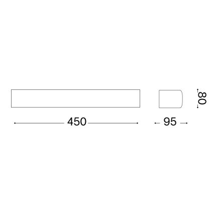 Ideal Lux - Vonkajšie nástenné svietidlo ANDROMEDA 2xE27/60W/230V IP55 šedá