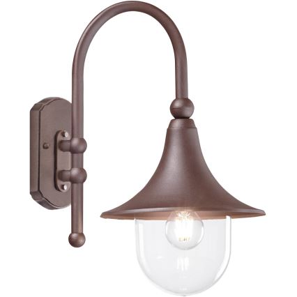 Ideal Lux - Vonkajšie nástenné svietidlo CIMA 1xE27/52W/230V IP43 hnedé