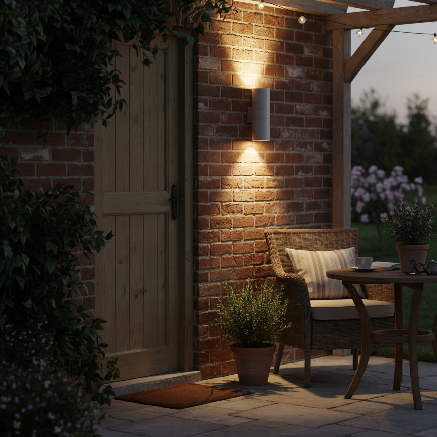 Ideal Lux - Vonkajšie nástenné svietidlo GUN 1xE27/60W/230V 31 cm IP54 sivé