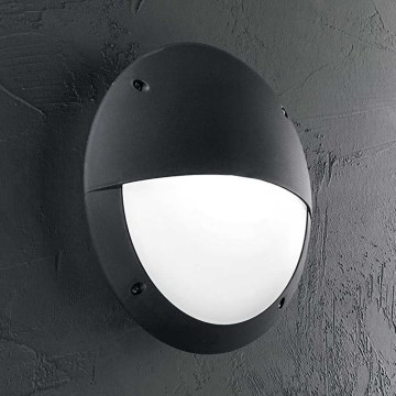 Ideal Lux - Vonkajšie nástenné svietidlo LUCIA 1xE27/23W/230V IP66 čierna