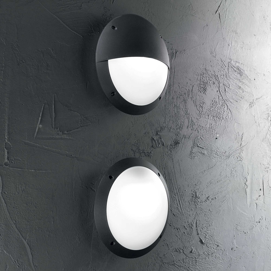 Ideal Lux - Vonkajšie nástenné svietidlo LUCIA 1xE27/23W/230V IP66 čierna